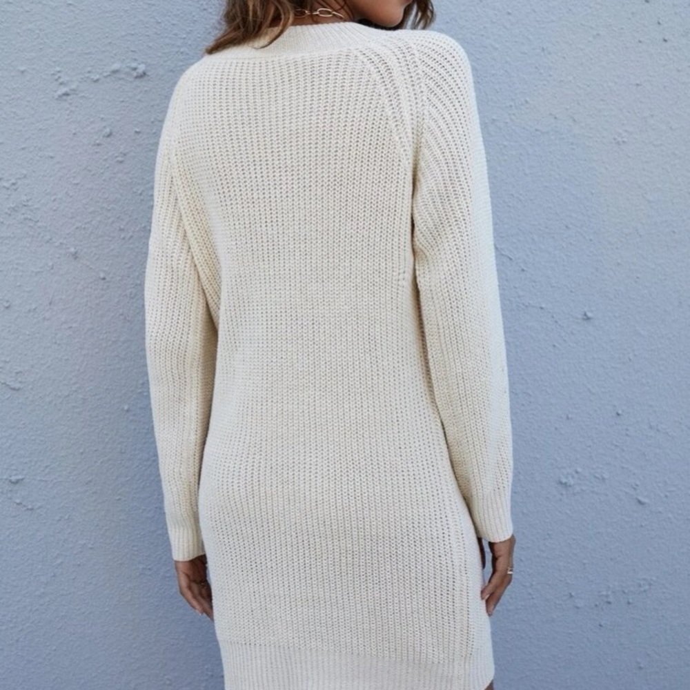 Apricot Knit Sweater Dress in L - Picture 2 of 5